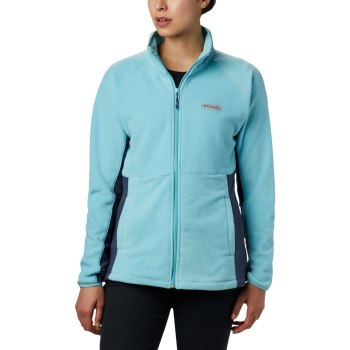 Columbia Jas Dames, Basin Trail Fleece Full Zip Top LichtTurquoise Donkerblauw, 84ASTKLRX